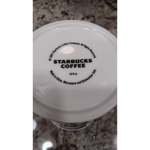 Vintage 2007 Starbucks Coffee Mug Cup 16 fl oz Baseballs Rare Large Starbucks - Picture 7 of 10